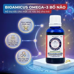 Dung dịch uống hỗ trợ bổ não Bioamicus Omega-3 (30ml)