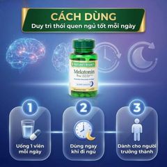 Viên uống giúp điều hòa giấc ngủ giúp ngủ sâu giấc Melatoninn Nature's Bounty (60 viên)