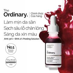 The Ordinary AHA 30% + BHA 2% Peeling Solutio cấp ẩm, chống oxy hóa, cải thiện da mụn, giúp da trắng sáng 30ml