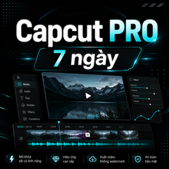 Tài khoản CAPCUT PRO Dùng Riêng 7 Ngày