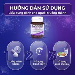 Viên uống Blackmores Ginkgo Forte hỗ trợ tuần hoàn máu não (40 viên)