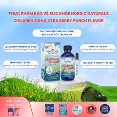 Dung dịch hỗ trợ cải thiện thị lực cho trẻ từ 1 tuổi Nordic Naturals Children's DHA xtra (60ml)