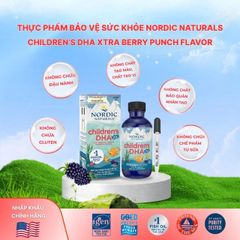 Dung dịch hỗ trợ cải thiện thị lực cho trẻ từ 1 tuổi Nordic Naturals Children's DHA xtra (60ml)
