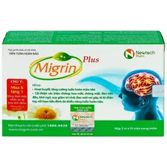 Viên hỗ trợ hoạt huyết Migrin Plus CVI (2 vỉ x 10 viên)