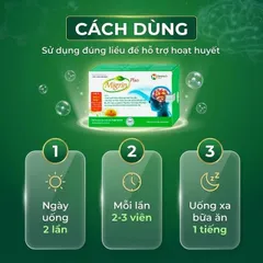 Viên hỗ trợ hoạt huyết Migrin Plus CVI (2 vỉ x 10 viên)