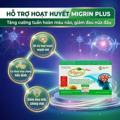 Viên hỗ trợ hoạt huyết Migrin Plus CVI (2 vỉ x 10 viên)