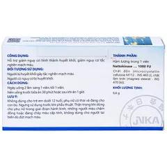 Viên hỗ trợ giảm nguy cơ huyết khối NattoEnzym 1000 DHG (2 vỉ x 10 viên)