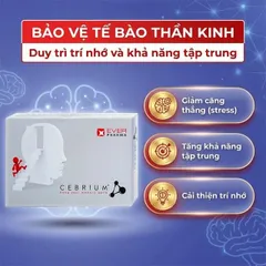 Viên hỗ trợ tăng khả năng tập trung Cebrium Ever Pharma (3 vỉ x 10 viên)