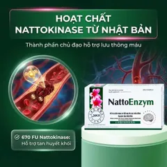 Viên hỗ trợ hoạt huyết NattoEnzym DHG (3 vỉ x 10 viên)