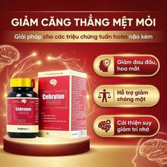 Cebraton Premium Traphaco 30 viên – Hỗ trợ bổ não, hoạt huyết và tăng khả năng tập trung