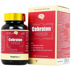 Cebraton Premium Traphaco 30 viên – Hỗ trợ bổ não, hoạt huyết và tăng khả năng tập trung