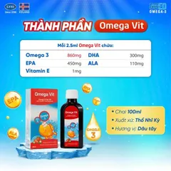 Siro bổ não Omega Vit Botafarma (100ml)