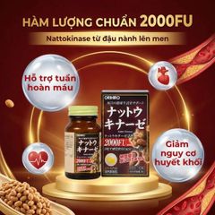 Viên uống hỗ trợ giảm nguy cơ huyết khối Orihiro Nattokinase (60 viên)