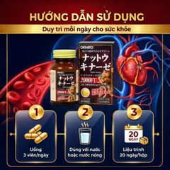 Viên uống hỗ trợ giảm nguy cơ huyết khối Orihiro Nattokinase (60 viên)