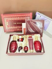 Bộ Dưỡng Da Whoo Đỏ Jinyulhyang 8 Món - Ngừa Lão Hóa, Dưỡng Ẩm, Làm Săn Chắc Da - Quà Tặng Thích Hợp Cho Phụ Nữ