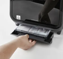 Nồi Chiên Hấp Chân Không LockLnLock Steam Air Fryer Oven 12.5L EJF693GRY - Hàng Chính Hãng Bảo Hành 2 Năm