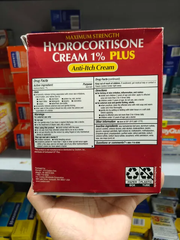Kem giảm ngứa do chàm, dị ứng, côn trùng cắn Kirkland Signature Hydrocortisone 1% Plus Anti-Itch Cream ( set 4 tuýt ) 