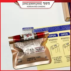 Hồng Sâm Cắt Lát Tẩm Mật Ong KGC Jung Kwan Jang - Hộp 6 Gói Bồi Bổ Sức Khỏe Cơ Thể Từ Nhân Sâm Hàn Quốc