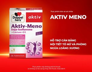 [Mã giảm giá lên tới 20%] Viên uống Active Meno Doppelherz - Hỗ trợ cân bằng nội tiết tố nữ, sức khỏe và làm đẹp, hộp 30 viên từ Đức