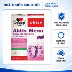 [Mã giảm giá lên tới 20%] Viên uống Active Meno Doppelherz - Hỗ trợ cân bằng nội tiết tố nữ, sức khỏe và làm đẹp, hộp 30 viên từ Đức