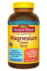 Viên Uống Magnesium Citrate 250mg Nature Made 180 viên 