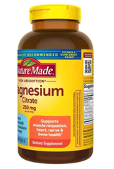 Viên Uống Magnesium Citrate 250mg Nature Made 180 viên 