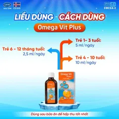 Siro Omega Vit Plus+ Botafarma 100ml hỗ trợ phát triển não bộ, tăng cường trí nhớ và thị lực cho trẻ