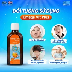 Siro Omega Vit Plus+ Botafarma 100ml hỗ trợ phát triển não bộ, tăng cường trí nhớ và thị lực cho trẻ