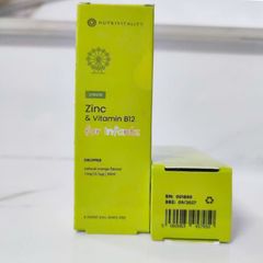 Nutrivitality Liquid Zinc & B12 for Infants - Kẽm & B12 nhỏ giọt - Tăng cường đề kháng & Hỗ trợ sự phát triển toàn diện từ giai đoạn sơ sinh [S/P Chuẩn UK]