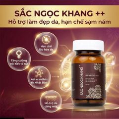 Viên uống hỗ trợ làm đẹp da, hạn chế sạm da, nám da, tăng cường nội tiết tố nữ Sắc Ngọc Khang++ (60 viên)