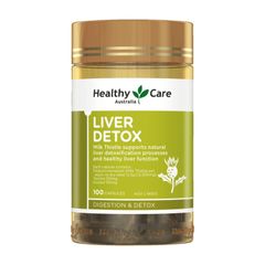 Healthy Care Liver Detox - Hỗ trợ giải độc gan, duy trì chức năng gan, giúp hệ tiêu hóa khỏe mạnh, 100 viên sản xuất Úc