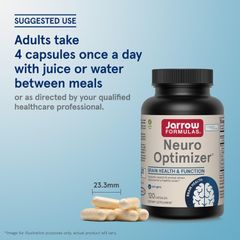 Neuro Optimizer Jarrow - Bổ não tăng cường trí nhớ, giúp hồi phục di chứng tai biến mạch máu não, 120 viên sản xuất Mỹ