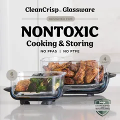 NỒI CHIÊN KHÔNG DẦU NINJA CRISPI 3.8L + 1.4L  4IN1 ,BẢO HÀNH 12 THÁNG