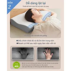 [Made in Japan] Gối chống đau mỏi vai gáy Dreamcat Memory Foam