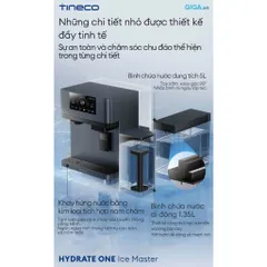 MÁY LỌC NƯỚC LÀM ĐÁ , CHỈNH NHIỆT 3-98° C TINECO HYDRATE ONE ICE MASTER (2026)