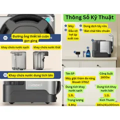 MÁY GIẶT THẢM ĐA NĂNG BISSELL 3791Z VÀ 1558Z 3698 ,BẢO HÀNH 24 THÁNG