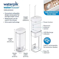 Máy tăm nước gấp gọn Waterpik Professional