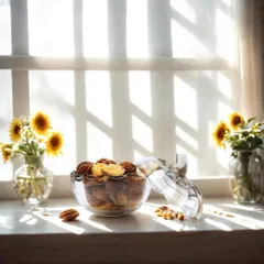 Hũ kẹo Glass Ware hình bí ngô