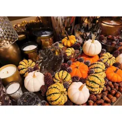 Hũ kẹo Glass Ware hình bí ngô