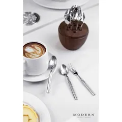 Bộ đồ ăn tráng miệng 12 món quả trứng MODERN