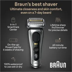 [MADE IN GERMANY] MÁY CẠO RÂU BRAUN SERIES 9 PRO+ 9577CC VÀ 9565CC