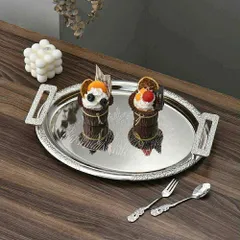 SET 3 KHAY BẠC OVAL DECOR
