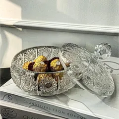 Khay Pha Lê 2 Tầng Và Thố Mài