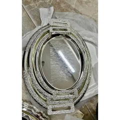 SET 3 KHAY BẠC OVAL DECOR