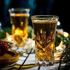Set 6 ly pha lê uống rượu mạnh Killarney Trinity Fluted