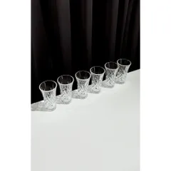 Set 6 ly pha lê uống rượu mạnh Killarney Trinity Fluted