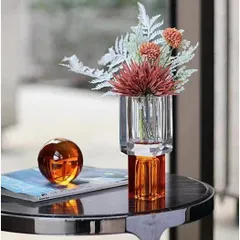 Chân nến cắm hoa  Lorren pha lê cao cấp