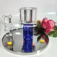 Chân nến cắm hoa  Lorren pha lê cao cấp