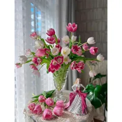 LỌ HOA PHA LÊ CAMELIA 30CM