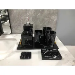 Set nhà tắm vân đá Marble 7 món - vân đá cẩm thạch